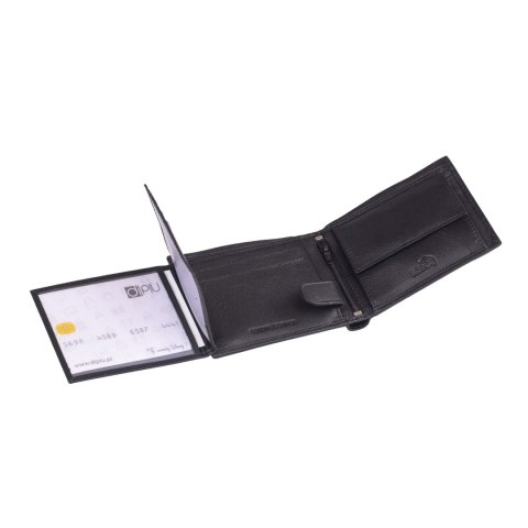 MĘSKI PORTFEL SKÓRZANY RFID CZARNY MĘSKI PORTFEL SKÓRZANY RFID CZARNY